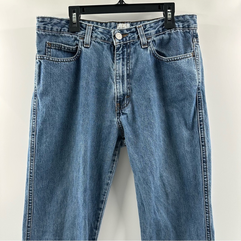 Vintage Calvin Klein Slim Bootcut Jeans – Double Stone Wash, Size 10 (30 Length) - Picture 3 of 10